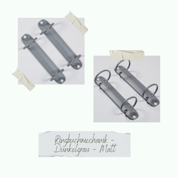 Creative Depot - Ringbuchmechanik - Dunkelgrau - Matt - Buchbindeliebe  Creative Depot - Ringbuchmechanik - Dunkelgrau - Matt - Buchbindeliebe