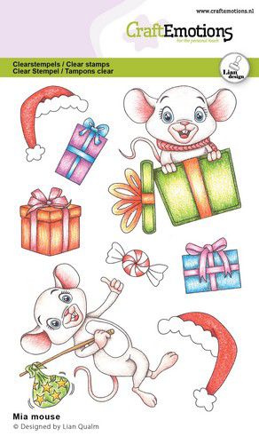 CraftEmotions Clearstamps A6 Mia Maus Lian Qualm