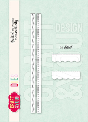 Craft & You Design - Small Borders Decorative Stiches Dies