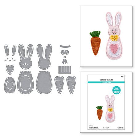 Spellbinders - Felt Carrot Companion Etched Dies from the Spring Felt Stitch & Create Collection by Nichol Spohr Spellbinders - Felt Carrot Companion Etched Dies from the Spring Felt Stitch & Create Collection by Nichol Spohr