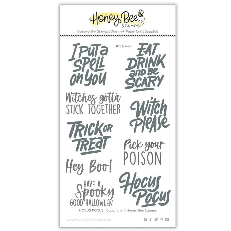 Honey Bee -  Hocus Pocus - 4x6 Stamp Set  Honey Bee -  Hocus Pocus - 4x6 Stamp Set