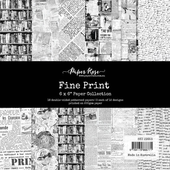 Paper Rose - Fine Print 6x6 Paper Collection
