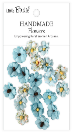 Little Birdie - Paper Flower - Winston Blue