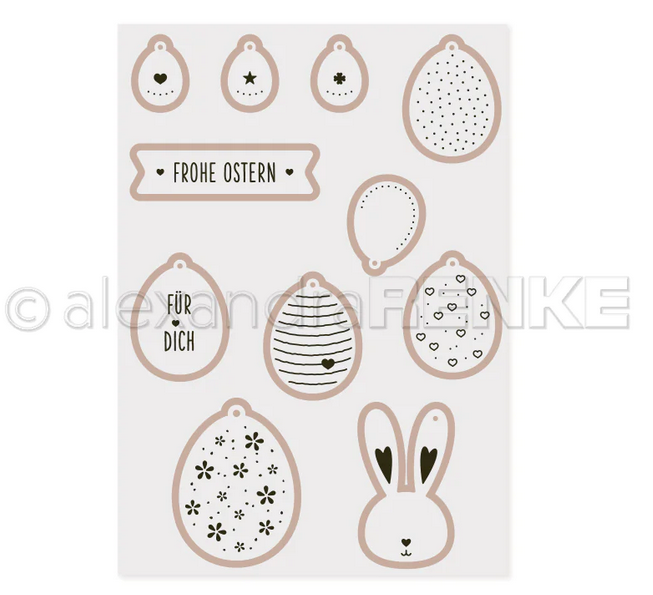 Alexandra Renke - Cut & Emboss Folder 'Ostereier'
