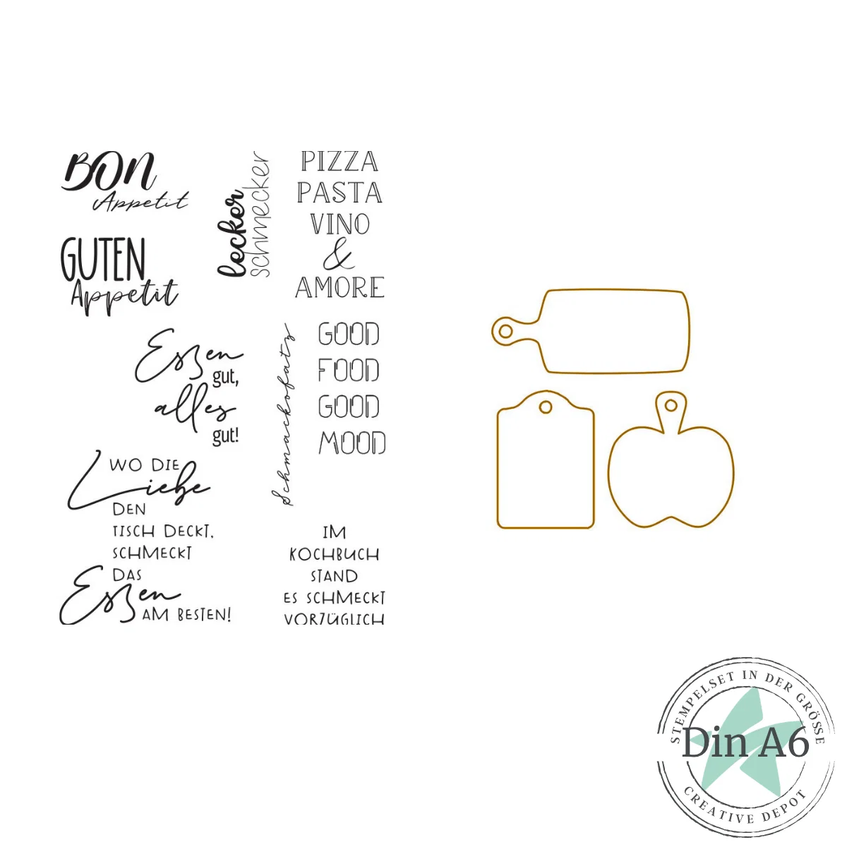 Creative Depot - Bundle - Küchenlatein & Küchenbrettchen