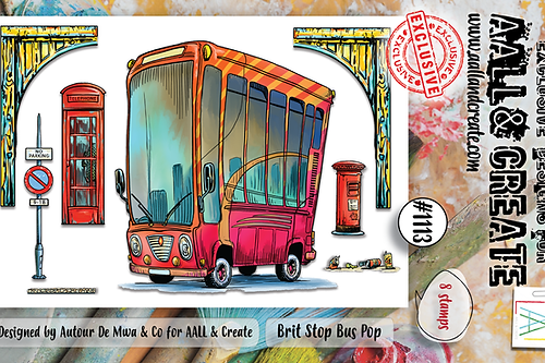 AALL and Create - Stamp Set A6 Brit Stop Bus Pop