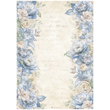Stamperia - Timeless A4 Rice Paper Floral Borders