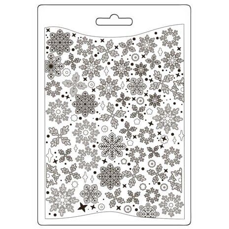 Stamperia - Create Happiness Dewdrops Soft Mould A5 Snowflakes Stamperia - Create Happiness Dewdrops Soft Mould A5 Snowflakes