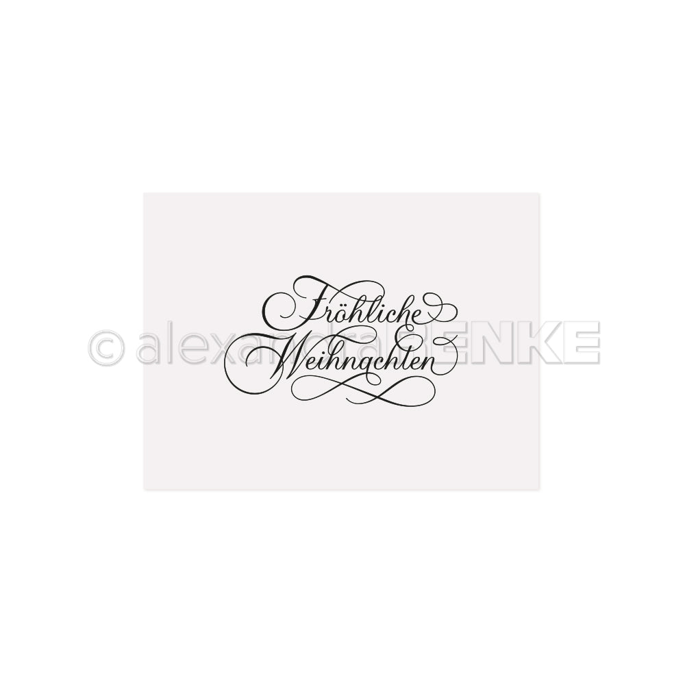 Alexandra Renke - Embossing Folder 'Typo Fröhliche Weihnachten'