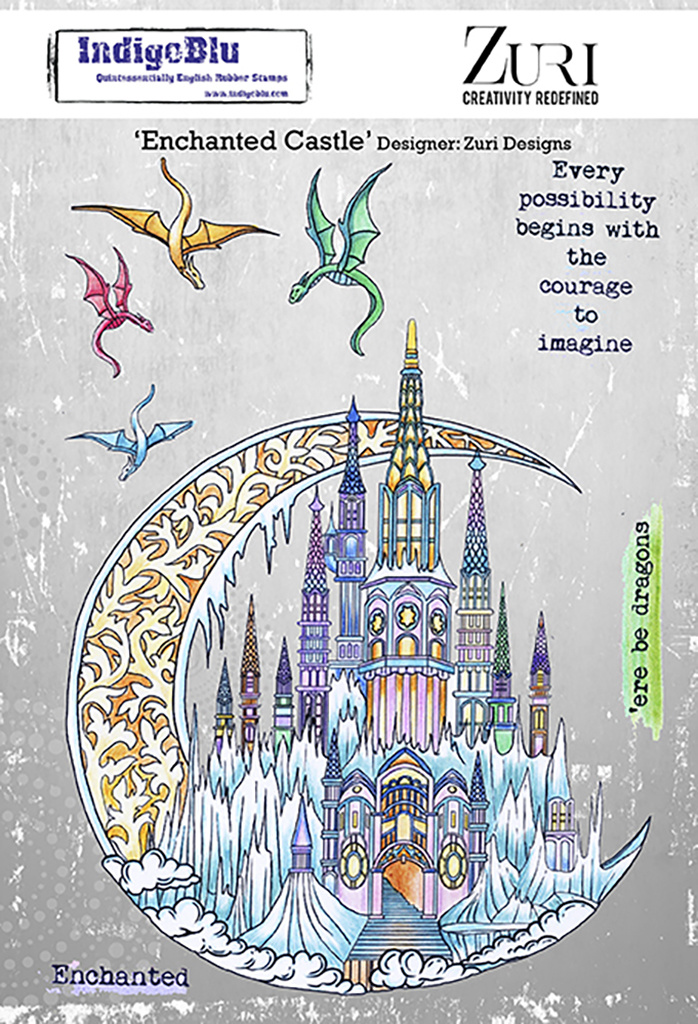 indigoblu-enchanted-castle-a5-rubber-stamps-ind085