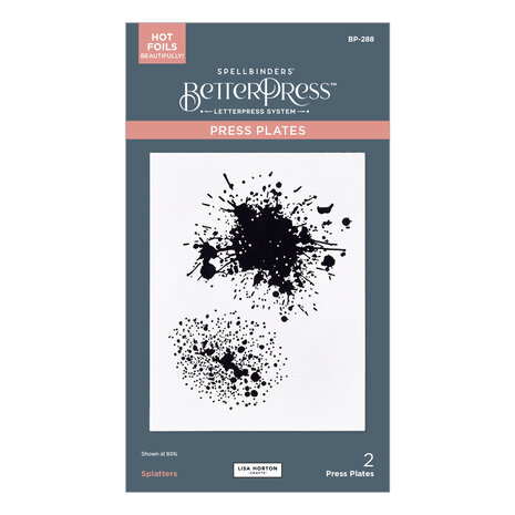 Spellbinders - Wildflowers BetterPress Plate Splatters