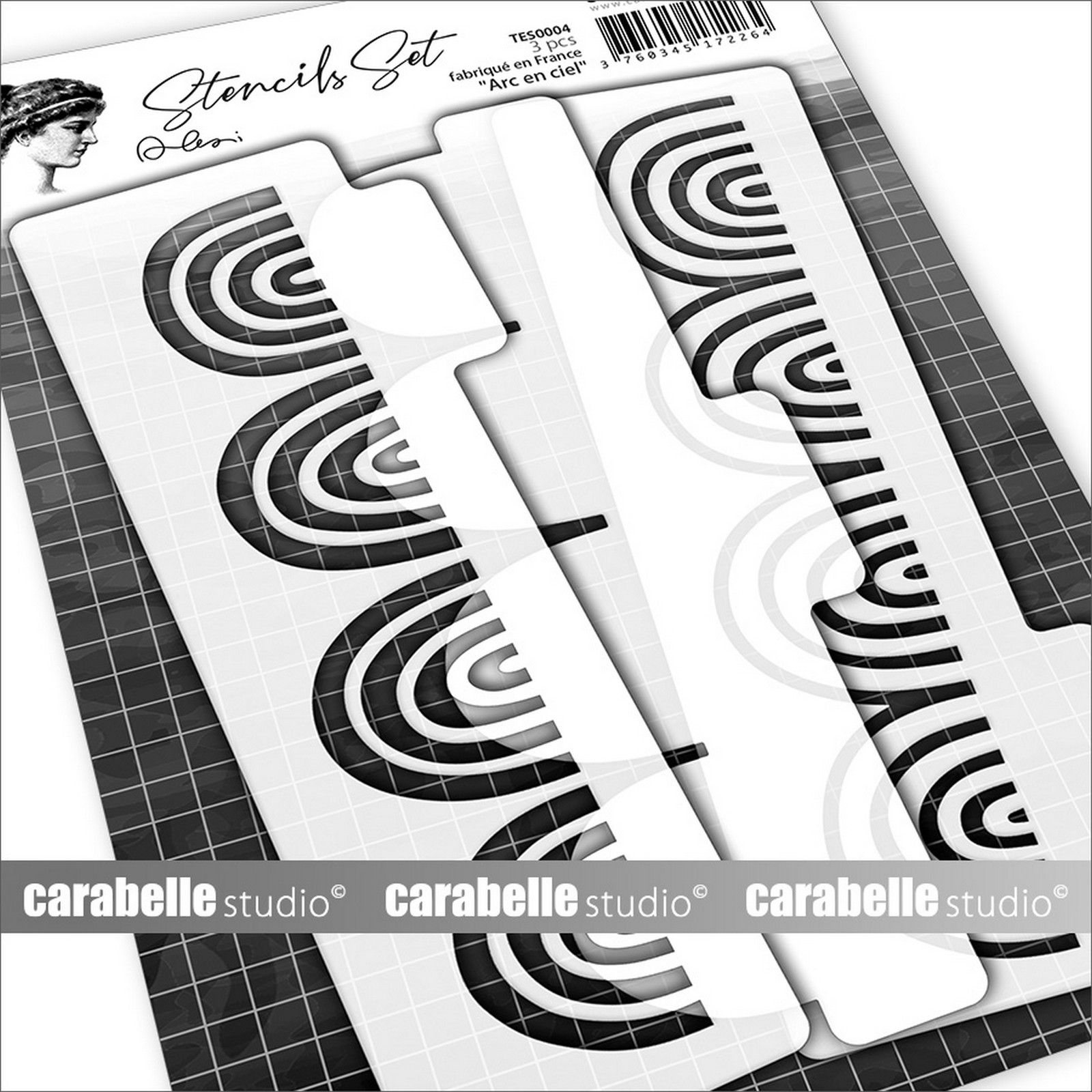 Carabelle Studio • Stencils Set Arc En Ciel