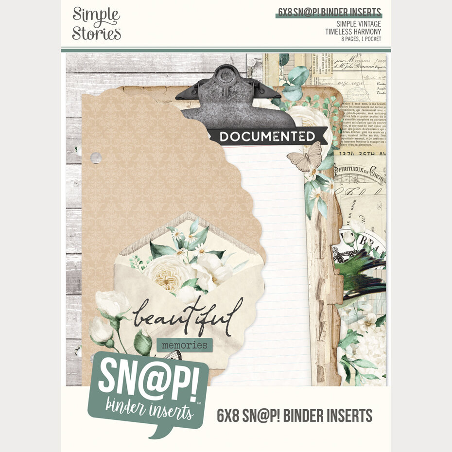 Simple Stories - Simple Vintage Timeless Harmony SN@P! 6x8 Inch Binder Inserts