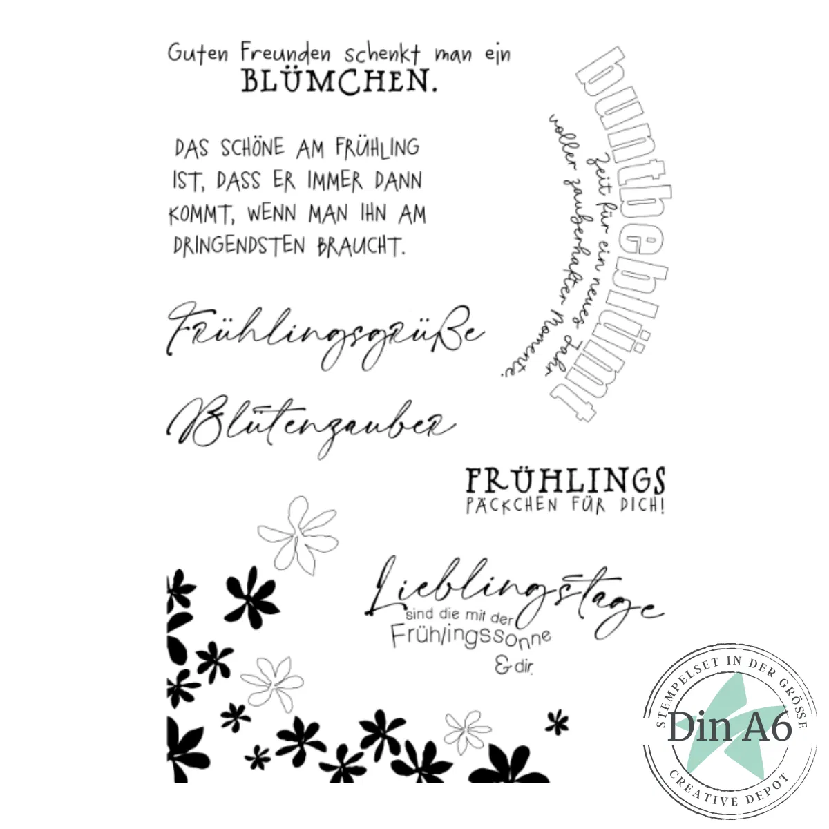 Creative Depot - Stempelset - Frühlingsoutfit für Adventshaus II