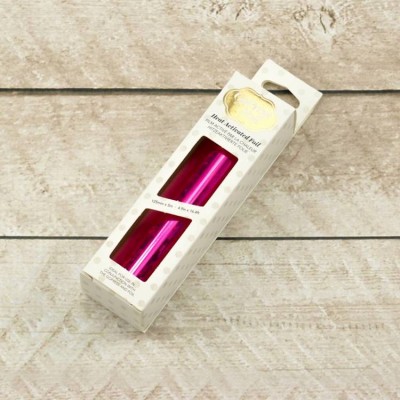 Couture Creations Heat Activated Foil - Pink Foil (Iridescent Triangular Finish) Couture Creations Heat Activated Foil - Pink Foil (Iridescent Triangular Finish)