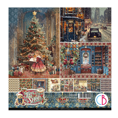 Ciao Bella - Toy Shop 8x8 Inch Paper Pad (12pcs) Ciao Bella - Toy Shop 8x8 Inch Paper Pad (12pcs)