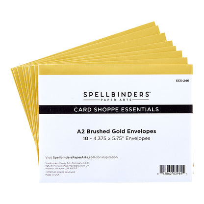 Spellbinders - A2 Brushed Gold Envelopes