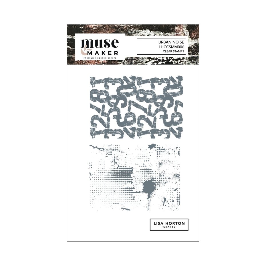 Lisa Horton Crafts - Muse & Maker A6 Clear Stamp Set Urban Noise