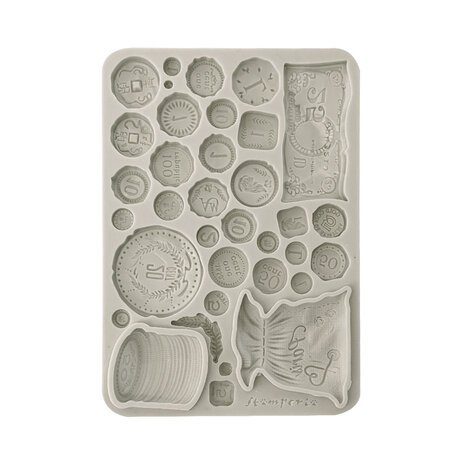 Stamperia -  Venice City of Art A5 Silicon Mould Old Coins