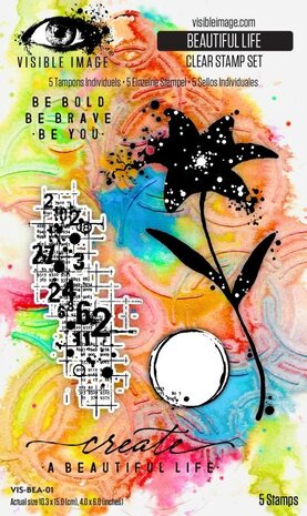 Visible Image - Beautiful Life A6 Stamp Set Visible Image - Beautiful Life A6 Stamp Set