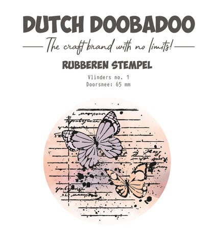 Dutch Doobadoo - Rubber Stamp Butterfly 1 Dutch Doobadoo - Rubber Stamp Butterfly 1