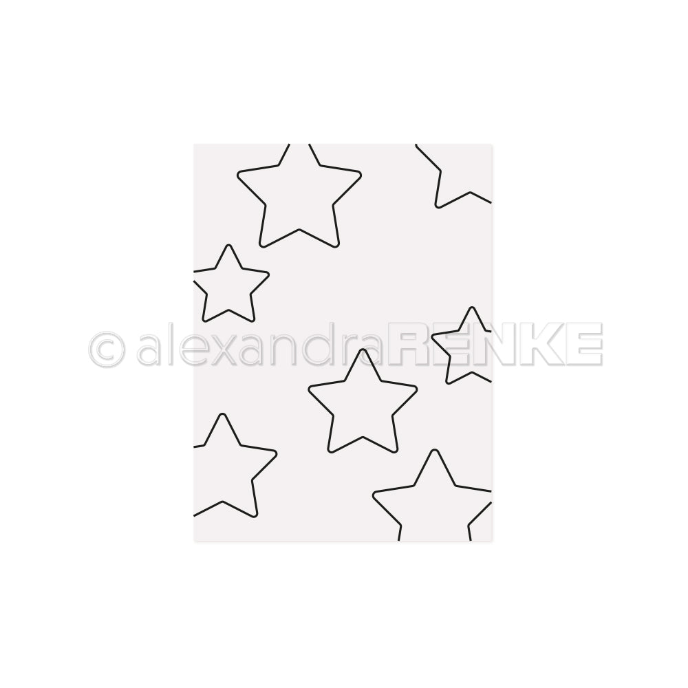Alexandra Renke - Embossing Folder 'Sterne Outline'