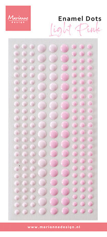 Decoration Enamel Dots Duotone Light Pink