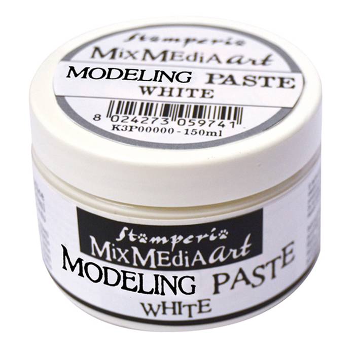 stamperia-modelling-paste-150ml-white-k3p38w stamperia-modelling-paste-150ml-white-k3p38w