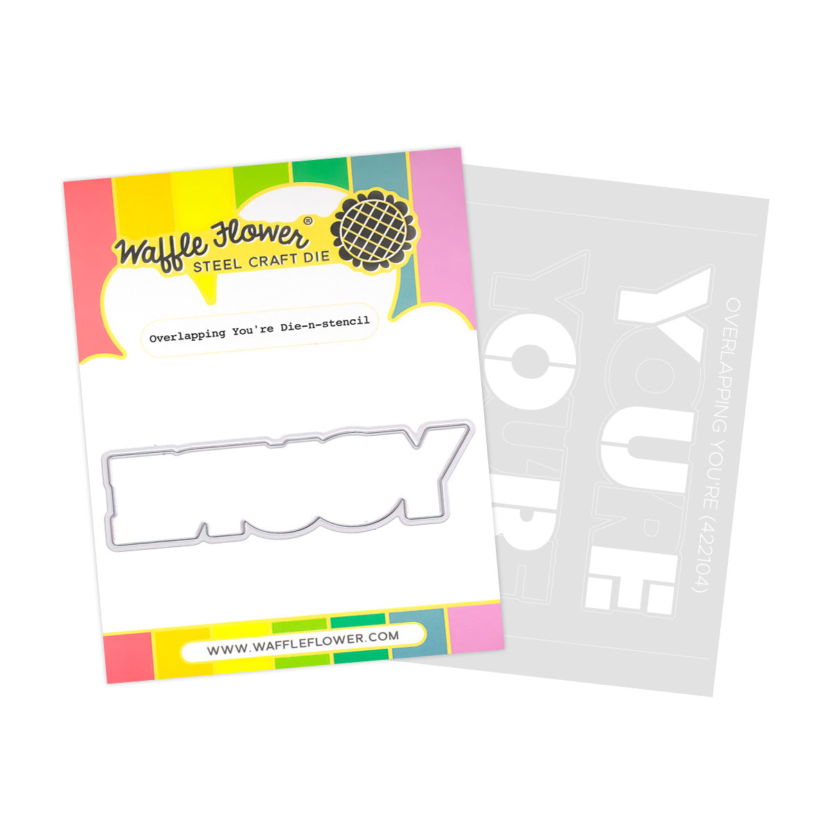 Waffle Flower - Overlapping Your're Die-n-stencil Waffle Flower - Overlapping Your're Die-n-stencil