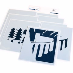 Pinkfresh Studio Stencils - Holiday Express stencil Pinkfresh Studio Stencils - Holiday Express stencil