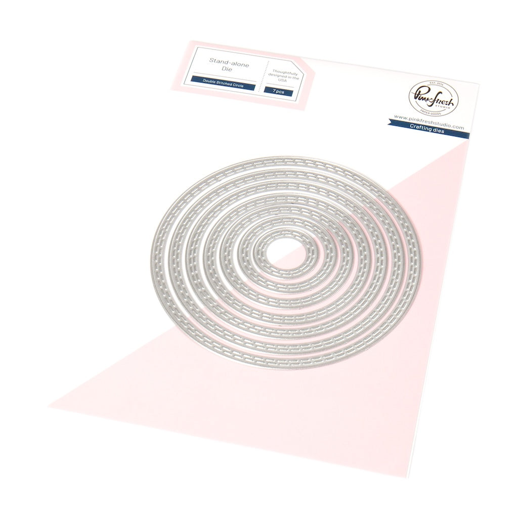 Pinkfresh Studio -   Essentials: Double Stitched Circle die Pinkfresh Studio -   Essentials: Double Stitched Circle die
