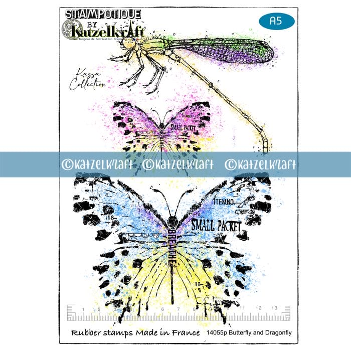 Stampotique by Katzelkraft – Butterfly and dragonfly by Kassa Stampotique by Katzelkraft – Butterfly and dragonfly by Kassa