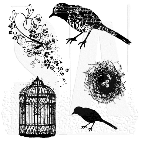 Tim Holtz - Artful Flight Tim Holtz Cling Stamps