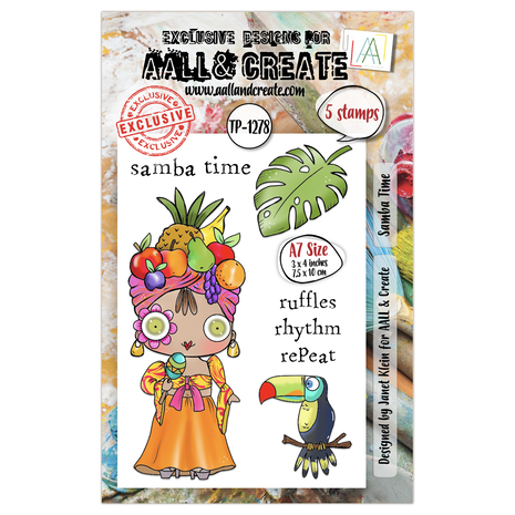 AALL and Create - A Year in Bloom A7 Stamp Set Samba Time