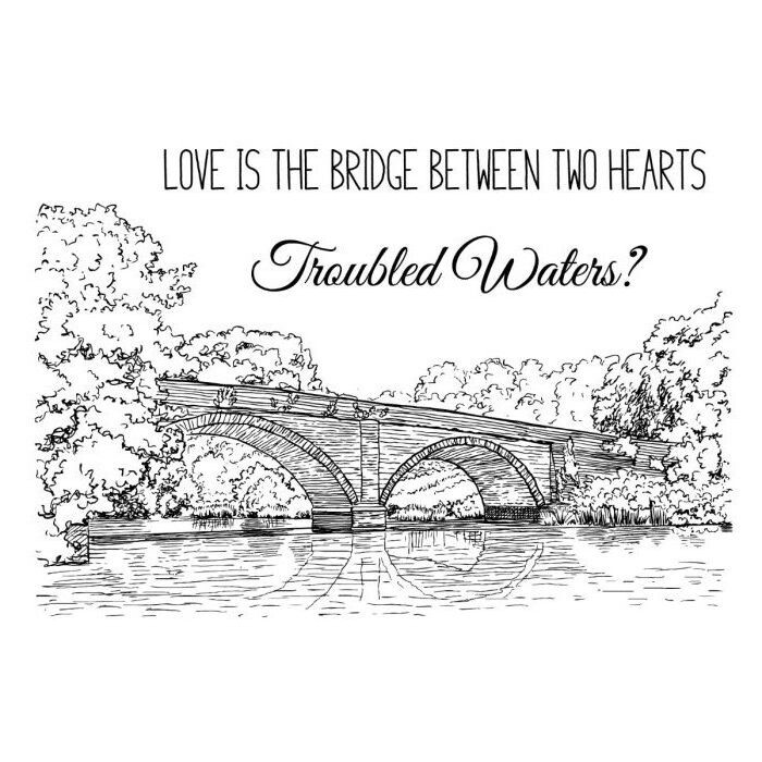 Sheena Douglass - Landscape Collection - Clearstamp - Beautiful Bridge