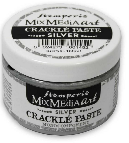 Stamperia- Crackle Paste monocomponent ml 150 - Silver