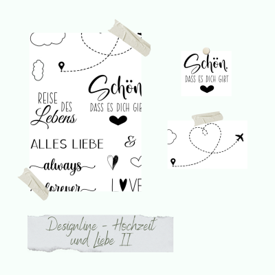 Creative Depot -   Stempelset - Designline - Hochzeit und Liebe II  Creative Depot -   Stempelset - Designline - Hochzeit und Liebe II