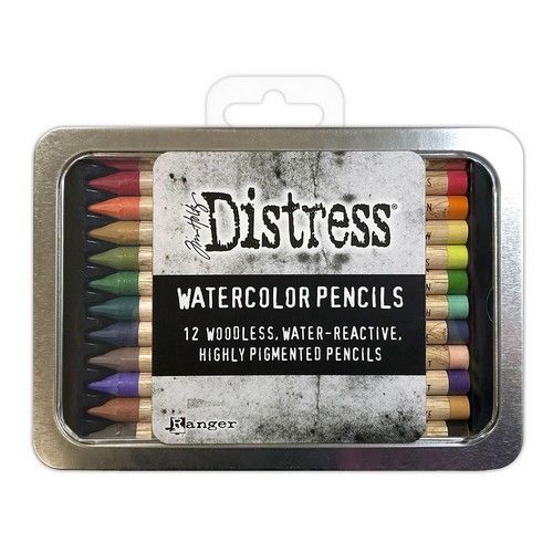 Ranger Tim Holtz Distress Watercolor Pencils 12 St Kit #4 Ranger Tim Holtz Distress Watercolor Pencils 12 St Kit #4