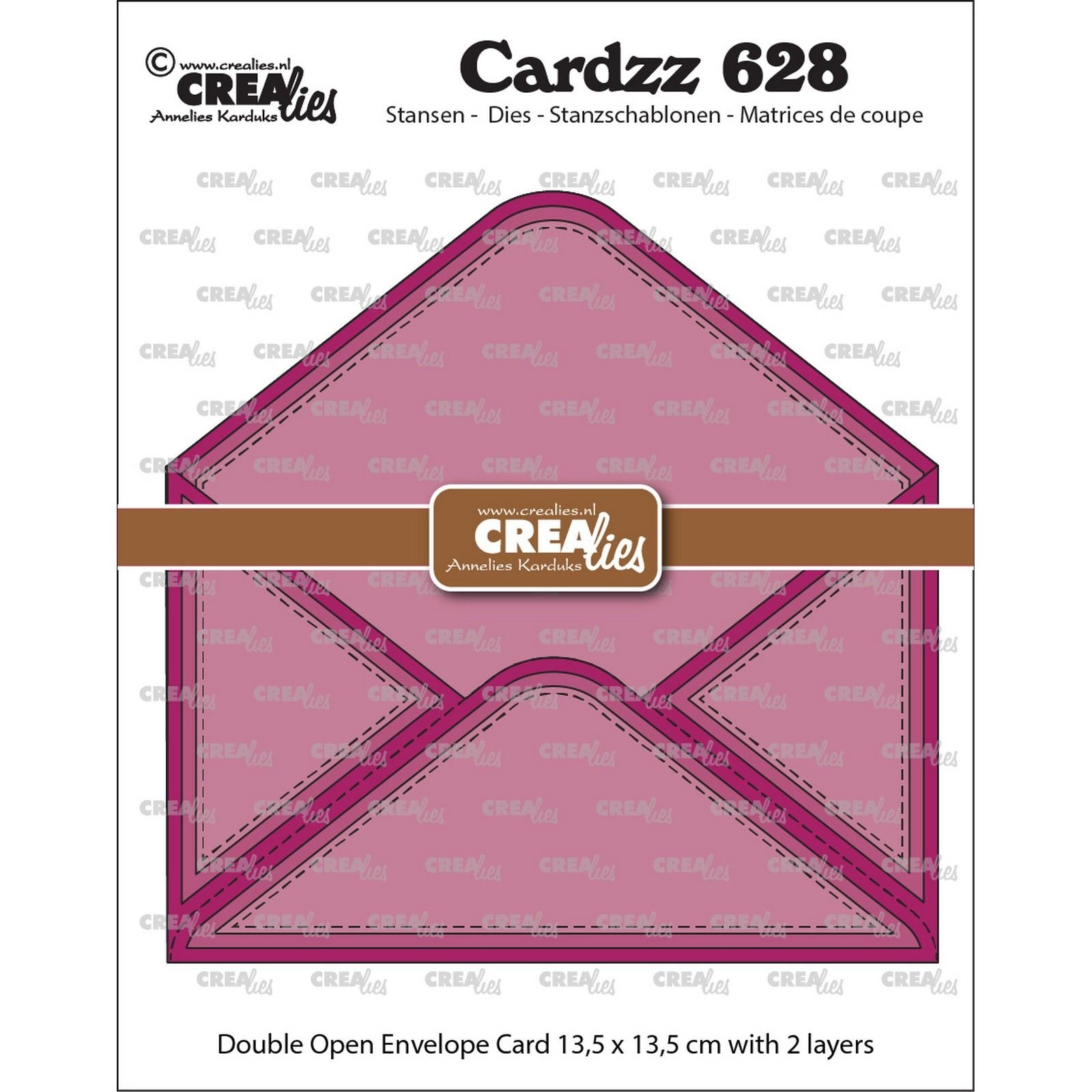Crealies • Cardzz Cutting Die Double Card Open Envelope