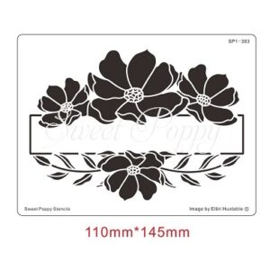 Sweet Poppy Stencil: Anemone Banner