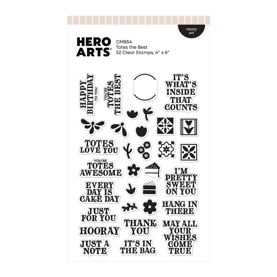 Hero Arts - Tote-ally Awesome Stamp Set Totes the Best