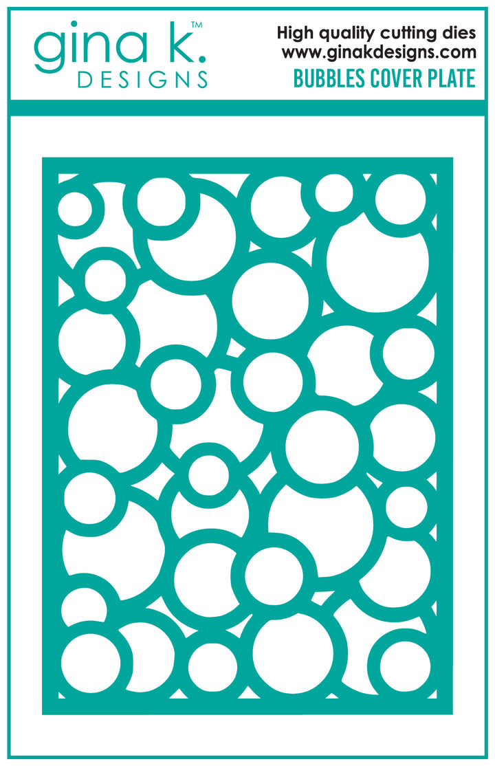 Gina K Designs - DIE- Bubbles Cover Plate 