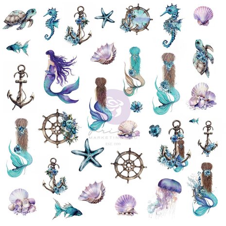 Prima Marketing - A Mermaid's Tale Ephemera Mermaid's Treasures (66pcs)