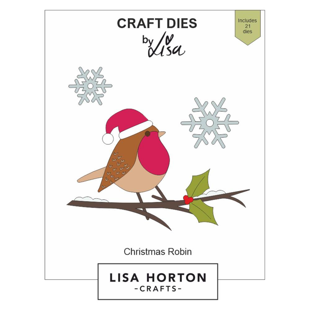 Lisa Horton Crafts Festive Dies -  Christmas Robin 