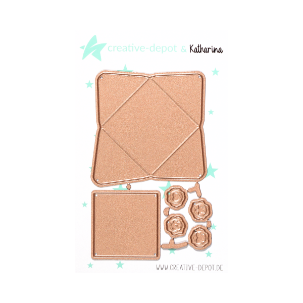 Creative Depot -   Die - Mini Briefumschläge - Quadrat 