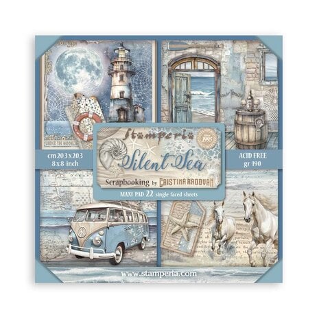 Stamperia - Silent Sea 8x8 Inch Paper Pack Maxi (Single Face)