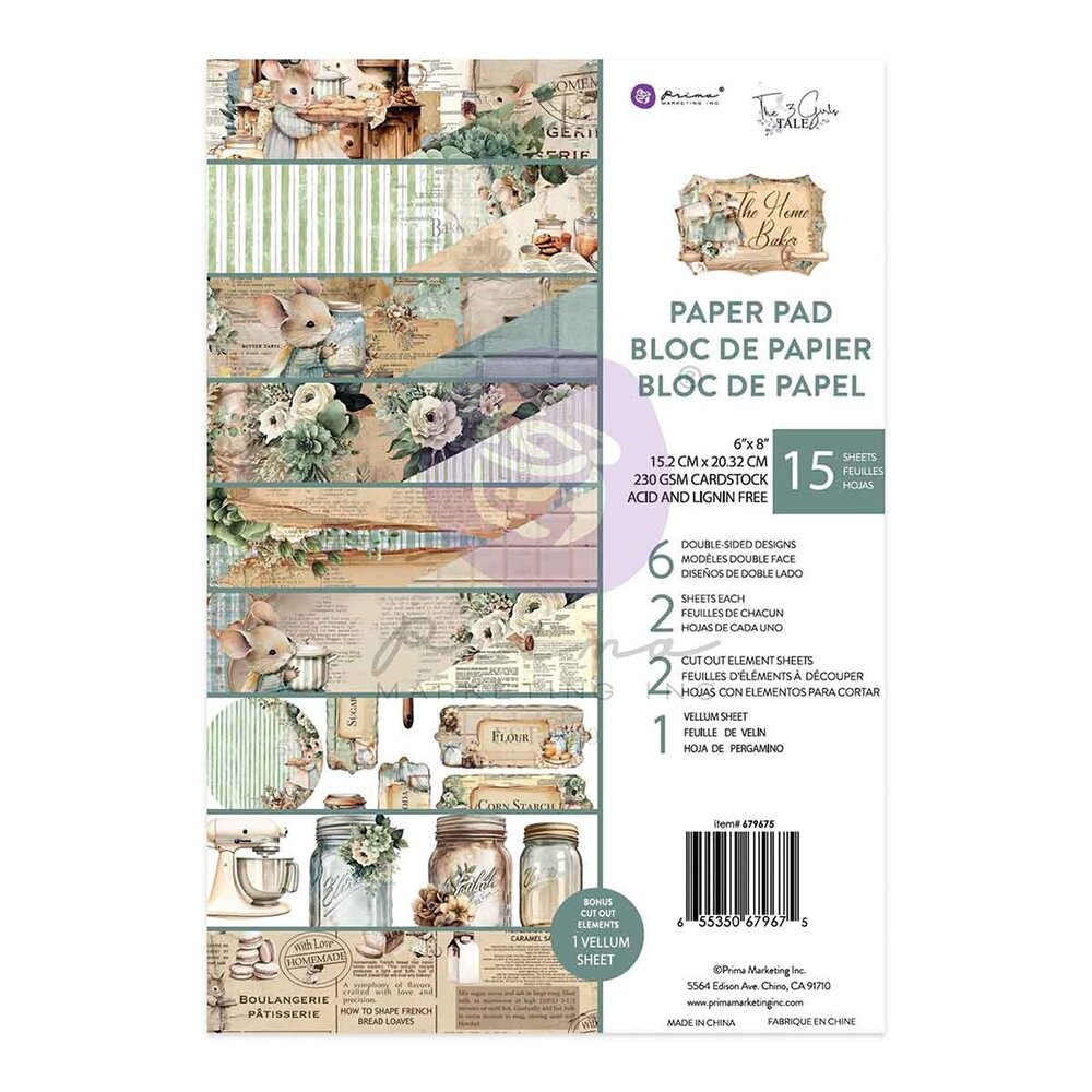 Prima Marketing - The Home Baker 6x8 Inch Paper Pad