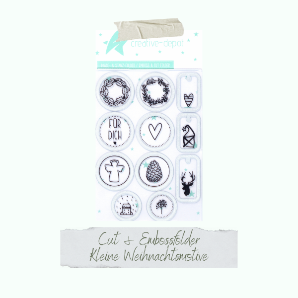 Creative Depot - Cut & Emboss Folder - Kleine Weihnachtsmotive - 11 x 15,5 cm Creative Depot - Cut & Emboss Folder - Kleine Weihnachtsmotive - 11 x 15,5 cm