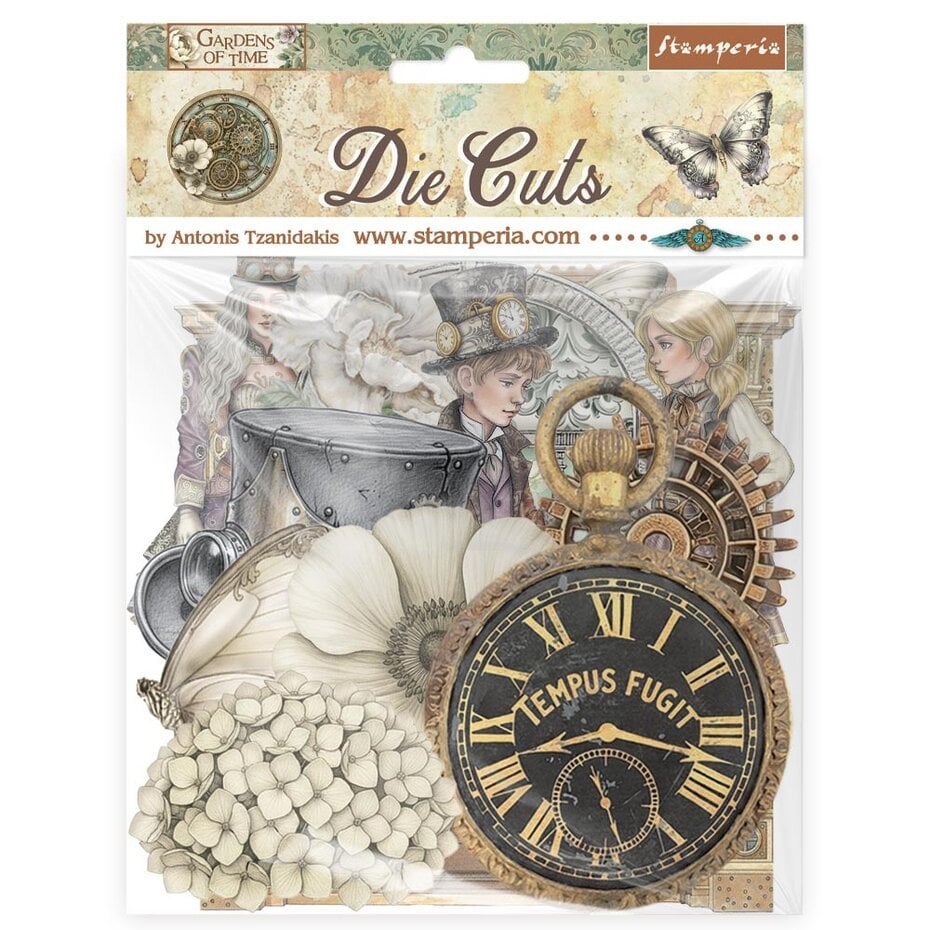 Stamperia - Gardens of Time Die Cuts Assorted (38pcs) by Antonis Tzanidakis