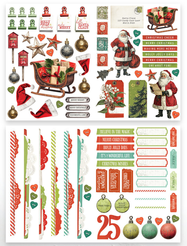 Arden Creative Studio - Christmas Cheer Laser Cuts Essentials (96pcs) by Katie Pertiet